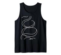 Serpiente Line Art Dibujo Contorno Artístico Camiseta sin Mangas