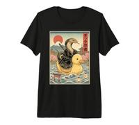 Serpiente Ninja Japón Vintage Japonés Ukiyo-e Arte Camiseta Premium