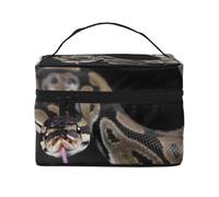 Serpiente Pitón, Bolsa de Maquillaje Bolsa de cosméticos Bolsa de artículos de tocador de Viaje portátil Estuche para lápices Bolsa de artículos de tocador