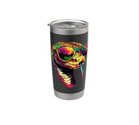 Serpiente Pitón Cobra Mamba Cascabel Simpáticas Serpientes Vaso térmico de acero inoxidable de doble pared