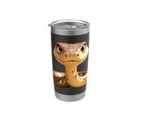 Serpiente Pitón Cobra Mamba Cascabel Simpáticas Serpientes Vaso térmico de acero inoxidable de doble pared