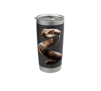 Serpiente Pitón Cobra Mamba Cascabel Simpáticas Serpientes Vaso térmico de acero inoxidable de doble pared