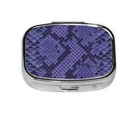 serpiente prin, Pastillero cuadrado para bolsillo o monedero, pequeño contenedor de pastillas, organizador de pastillas de viaje