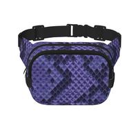 Serpiente Prin,Riñonera Cuadrada de Doble Capa, Bolso de Viaje, Bolso Informal para el Pecho.