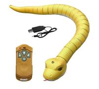 Serpiente RC Electrónica De PP 48x5x4 Cm, Juguete Teledirigido De Broma Tipo Serpiente De Cascabel, Cobra Falso con Sensor Y Lengua Retráctil para Bromas Divertidas, Gags Y Juego Interactivo