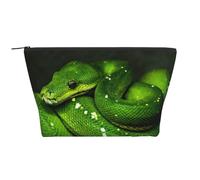 Serpiente Reptil Verde, Bolsa de artículos de tocador Bolsa de Maquillaje Bolsa de cosméticos Bolsa de artículos de tocador de Viaje portátil