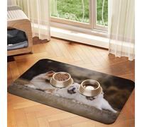 Serpiente Reptil Verde,Tapete Impermeable para Comida de Mascotas, manteles Individuales para Comida y Agua para Perros y Gatos, tapetes de Cuero sintético para Comida.,40x60cm