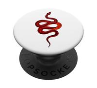 Serpiente roja Serpiente Cascabel Arte gótico Selva Retro Vintage Vibe PopSockets PopGrip Adhesivo