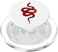 Serpiente roja Serpiente Cascabel Arte gótico Selva Retro Vintage Vibe PopSockets PopGrip para MagSafe