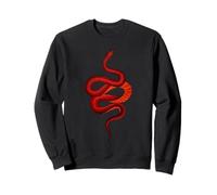 Serpiente roja Serpiente Cascabel Arte gótico Selva Retro Vintage Vibe Sudadera