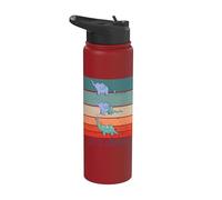 Serpiente se come a un elefante y se convierte en dinosaurio Stainless Steel Insulated Water Bottle