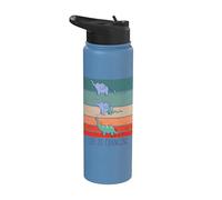 Serpiente se come a un elefante y se convierte en dinosaurio Stainless Steel Insulated Water Bottle