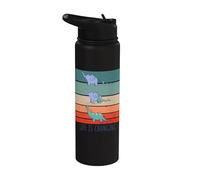 Serpiente se come a un elefante y se convierte en dinosaurio Stainless Steel Insulated Water Bottle