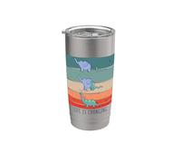 Serpiente se come a un elefante y se convierte en dinosaurio Vaso térmico de acero inoxidable de doble pared