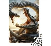 Serpiente Set De 1000 Piezas Papel Reciclado Dual Serpiente Art Puzzle Familiar Fácil De Almacenar Aficionados A Los Rompecabezas Atractivo Ocio Casa 70x50cm/1000pcs