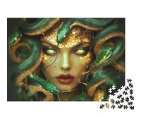 Serpiente Verde Bosque Natural Puzzle de 1000 Piezas Puzzle para Adultos Juego de Papel Relajante Decoración Hogar Regalo 52x38cm/1000pcs