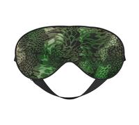 Serpiente Verde Estampada, Cubreojos completos Antifaz bloqueador de luz Antifaz para dormir Antifaz suave con los ojos vendados Noche