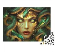 Serpiente Verde Jungla Puzzle de 1000 Piezas Papel para Adultos Estilo Naturaleza Misteriosa Relajación Decoración Regalo Familiar 70x50cm/1000pcs