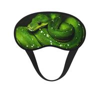Serpiente Verde Reptil, Cubiertas oculares completas, antifaces para dormir que bloquean la luz, orejeras opacas para dormir