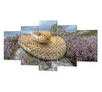 Serpiente Vista Diamond Painting, 5 Pcs Kit Mosaico Pintura de Diamante, Kit Bordado en Punto de Cruz Manualidades Adultos, DIY Gran Tamaño Cuadro Damantes, Decoracion Hogar Regalos 60x100cm P-d-1468