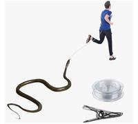 Serpientes de Goma Realista,Broma de Serpiente,120 cm Serpiente Juguete,Rubber Snake,Broma de Serpiente con Clip y Cuerda,para Bromas Día de los Inocentes Halloween