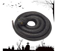 serpientes de juguete que parecen reales | Juguete de serpiente realista 31.5in | Accesorios de broma de miedo para la fiesta del día de los inocentes de Halloween, accesorios de jardín de regalo de m