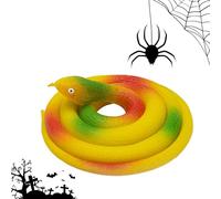serpientes de juguete que parecen reales | Serpiente realista de 31.5 pulgadas | Accesorios de broma de miedo para la fiesta del día de los inocentes de Halloween, accesorios de jardín de regalo de mo
