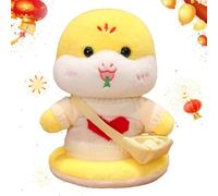 Serpientes de peluche, animal de peluche serpiente - mascota de peluche de 11 pulgadas, peluches de serpiente china, animales de peluche de año nuevo chino, mascota del año 2025 de la serpiente po