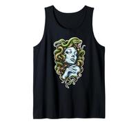 Serpientes Diosa Medusa Coloridas Camiseta sin Mangas