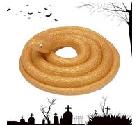 Serpientes falsas, serpiente artificial de 31,5 pulgadas, juguete de broma para trucos de broma, fiesta de Halloween, accesorios de broma
