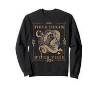 Serpientes & Tarot Tatuaje Estética Muslos Espesores Brujas Vibes Sudadera