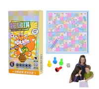 Serpientes Y Escaleras Magnéticas Juego de Mesa Plegable, 14 X 14 cm Juego de Viaje, Juego de Estrategia, Juegos Familiares Para Niños Adultos Reunión Familiar Actividades Al Aire Libre