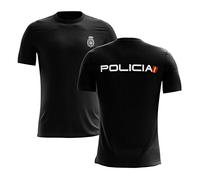 SERPOLICIA Camiseta de la Policía Nacional CNP Negro XS