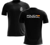 SERPOLICIA Camiseta de la Policia Nacional Nuevo Modelo. Camiseta técnica Deportiva 100% poliéster del Cuerpo Nacional de Policia. Apta para opositores a policia. Diseño Nuevo policía Nacional.