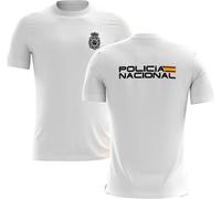 SERPOLICIA Camiseta de la Policia Nacional Nuevo Modelo. Camiseta técnica Deportiva 100% poliéster del Cuerpo Nacional de Policia. Apta para opositores a policia. Diseño Nuevo policía Nacional.