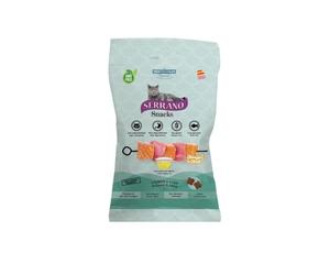 Serrano Snacks para Gatos 50g,SALMÓN Omega 3+ DHA, para Perros