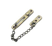 Serratura Catena Porta Cerradura de cadena puerta, protector seguridad acero inoxidable con resorte, cerradura prensa antirrobo, pestillo pulido resistente tornillo(Black+White)