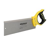 WOLFPACK LINEA PROFESIONAL Serrucho Costilla Bimaterial 300 mm / 12" Sierra Carpintero, Serrucho Carpinteria, Sierra Costilla, Sierra Madera, Plastico, etc