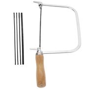 Serrucho de Mano Pequeño para Cortar Madera, Mango de Madera | Juego con Hojas de Repuesto, Hierro y Madera, Negro, para Proyectos DIY y Carpintería