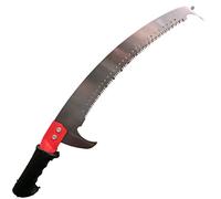 Serrucho de Poda Japonés con Gancho para Pértiga - Sierra Curva Profesional para Podar Árboles y Ramas Altas - Hoja Dentada de Acero para Jardinería, Agricultura y Mantenimiento