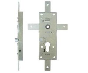 Serrure blindée pour portes basculantes, 4 points de fermeture