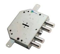 Serrure Triple à enfiler à double carte - droite