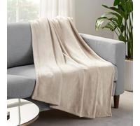 Serta Manta acogedora de Felpa Gruesa y Suave para Cama y sofá, 60 x 80 Pulgadas, Color Gris Pardo