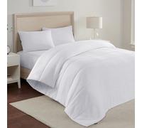 Serta Power Chill - Edredón Alternativo de enfriamiento Suave con Trabillas en Las Esquinas para Todas Las Estaciones, Color Blanco, King/California King