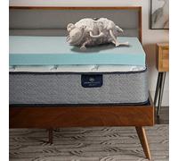 Serta ThermaGel - Cubrecolchón de Espuma viscoelástica, tamaño matrimonial