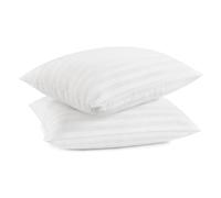 Serta Won'T Go Flat - Juego de 2 Almohadas de plumón Alternativo para Dormir Boca Arriba, Boca Abajo o de Lado, tamaño estándar/Queen, Color Blanco, 2 Unidades