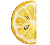 Sertay Alfombra Baño Antideslizante Suave, Alfombra Área Decoración Baño, Alfombra Baño Sandía, Adecuado Para Interiores, Exteriores, Pasillo, Cocina, Sala De Estar, Dormitorio (50×80 Cm) (Limón)