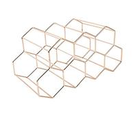 Sertay Estante De Vino Independiente, Estante para Vino, Estante para Botellas De Vino De Hierro, Botellero De Metal, Botellero De Pie, para Bar, Bodega, Salón, Cocina, Bodega (Oro Rosa)