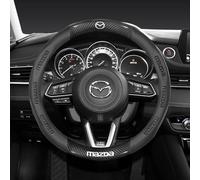 SERTGFRE Funda Volante Coche para Mazda CX-5 2012-2023 2024, Cubierta de Volante Protector Volante Coche Antideslizante Transpirable Cuero Accesorios Coches,A-O