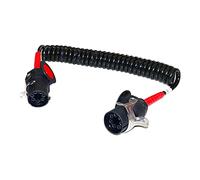 Sertplas Cable espiral de 7 polos 24 V ADR ABS/EBS con conectores de 4 m para camión, cable de remolque